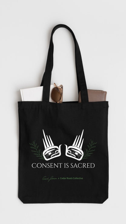 Consent is Sacred Canvas Tote Bag