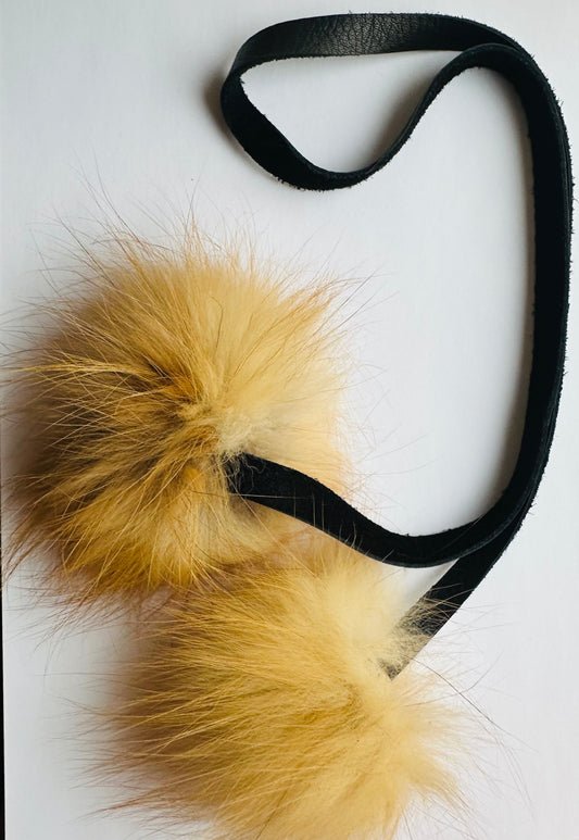 Red Fox Leather Necklace