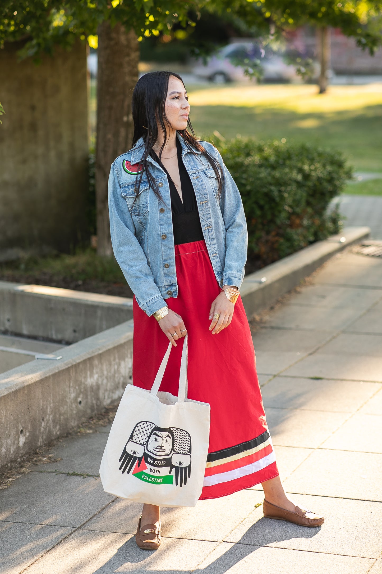 We Stand With Palestine Canvas Bag