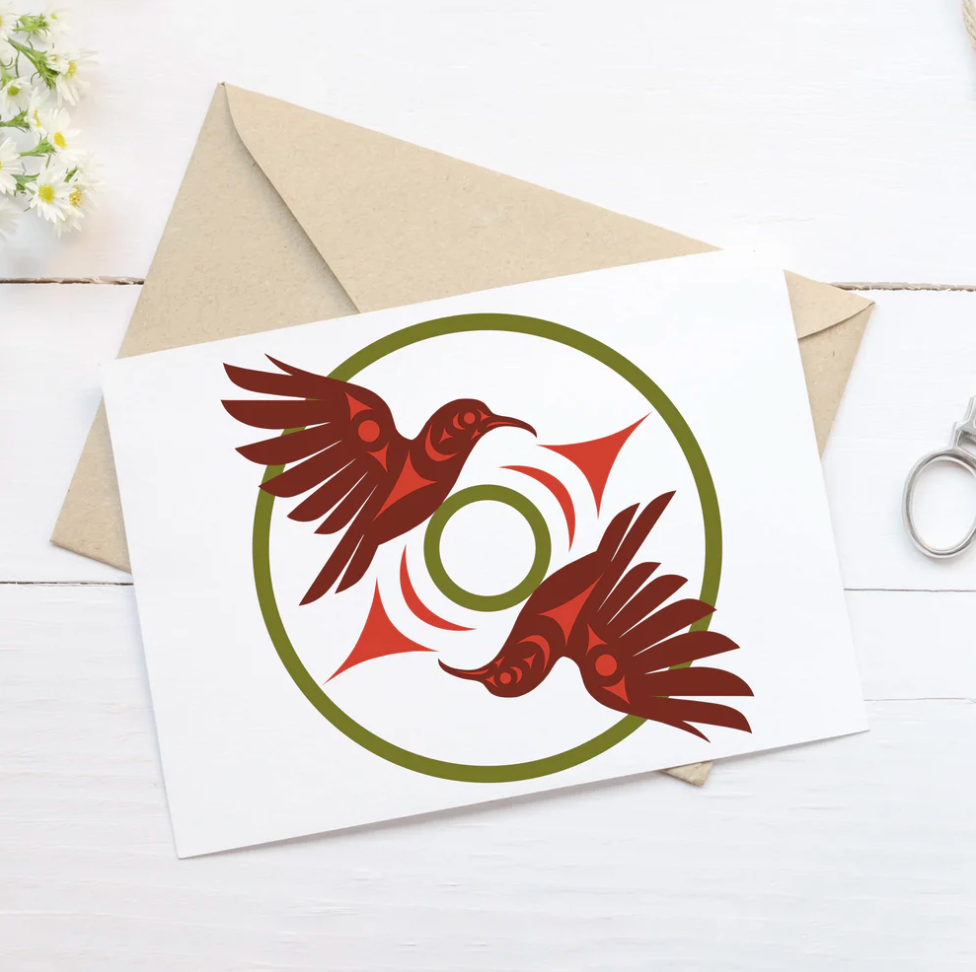 Salish Solidarity Sunbirds Art Card