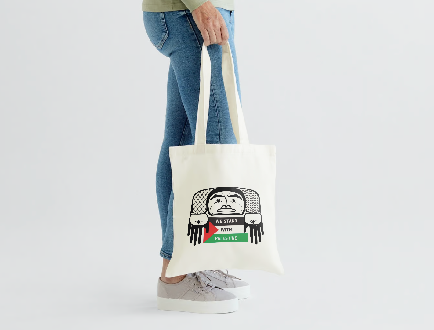 We Stand With Palestine Canvas Bag