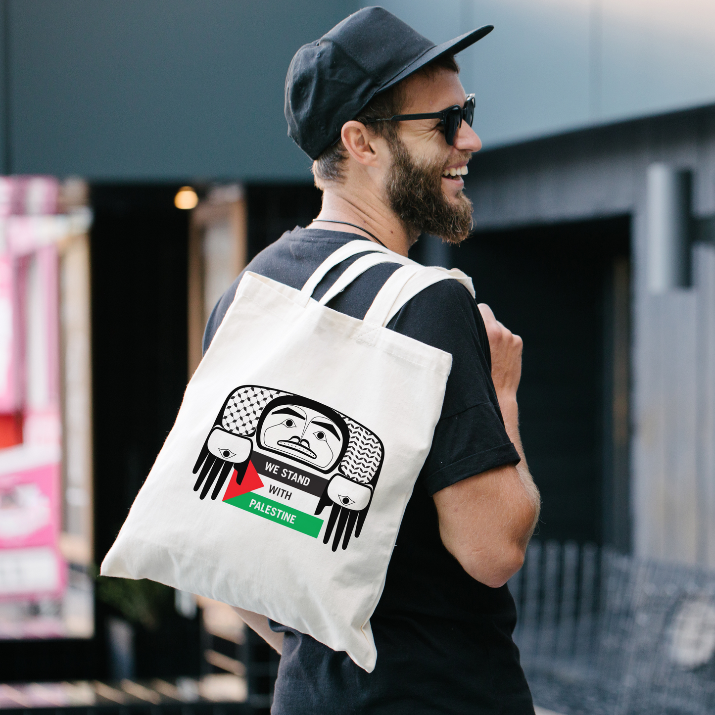 We Stand With Palestine Canvas Bag